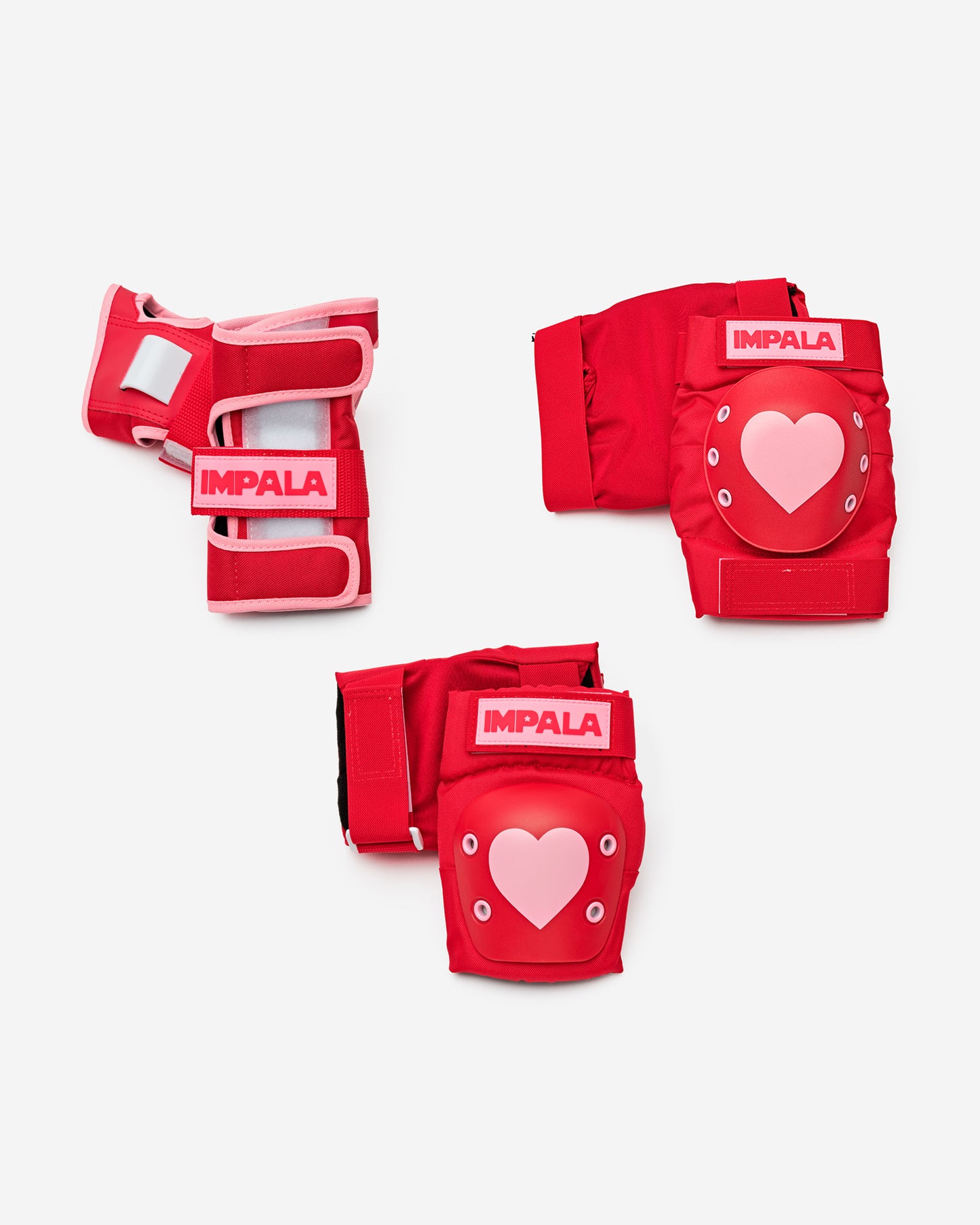 Impala Kid's Protective Pack - Red Hearts - Impala Skate