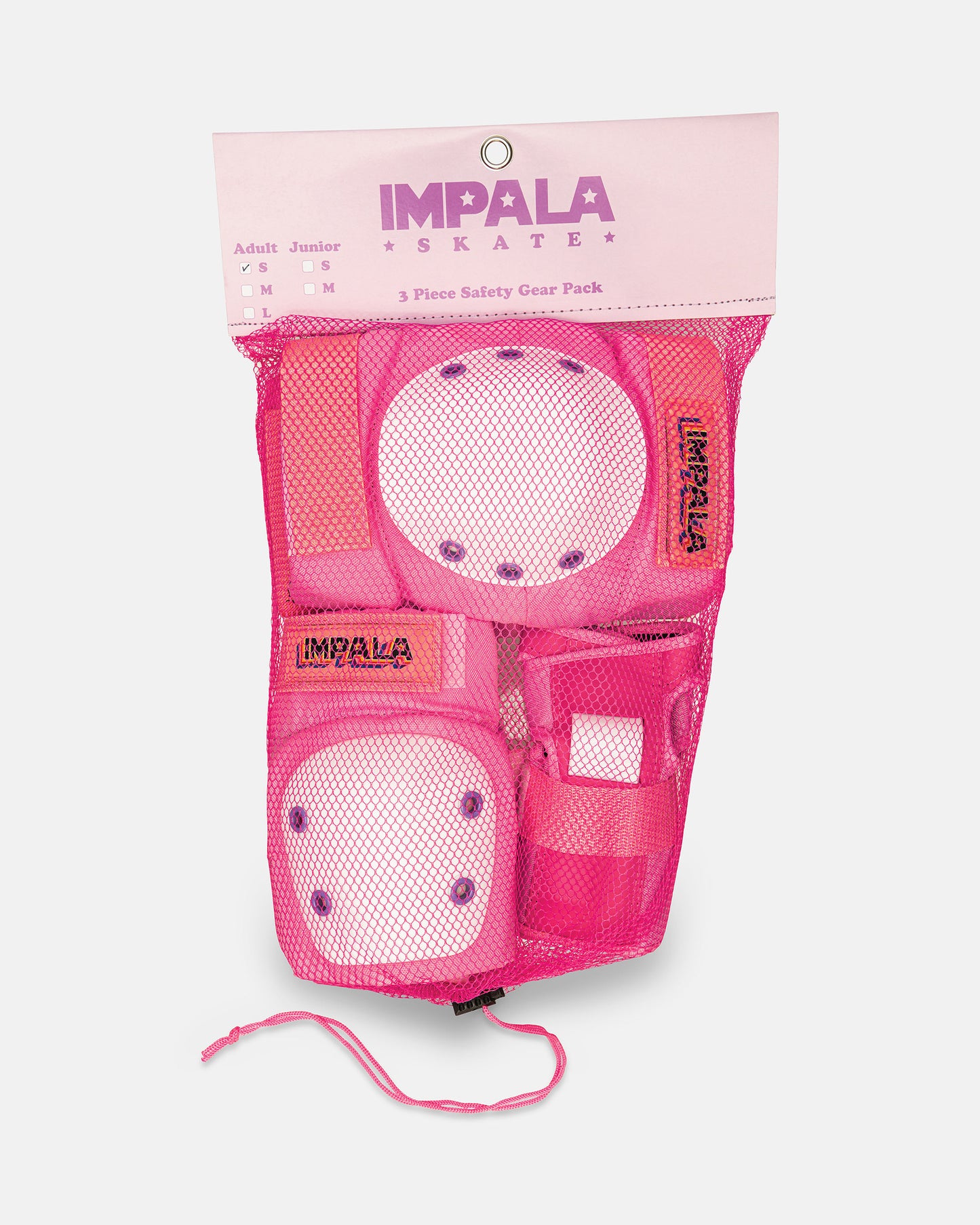 Impala Adult Protective Pack - Pink - Impala Rollerskates