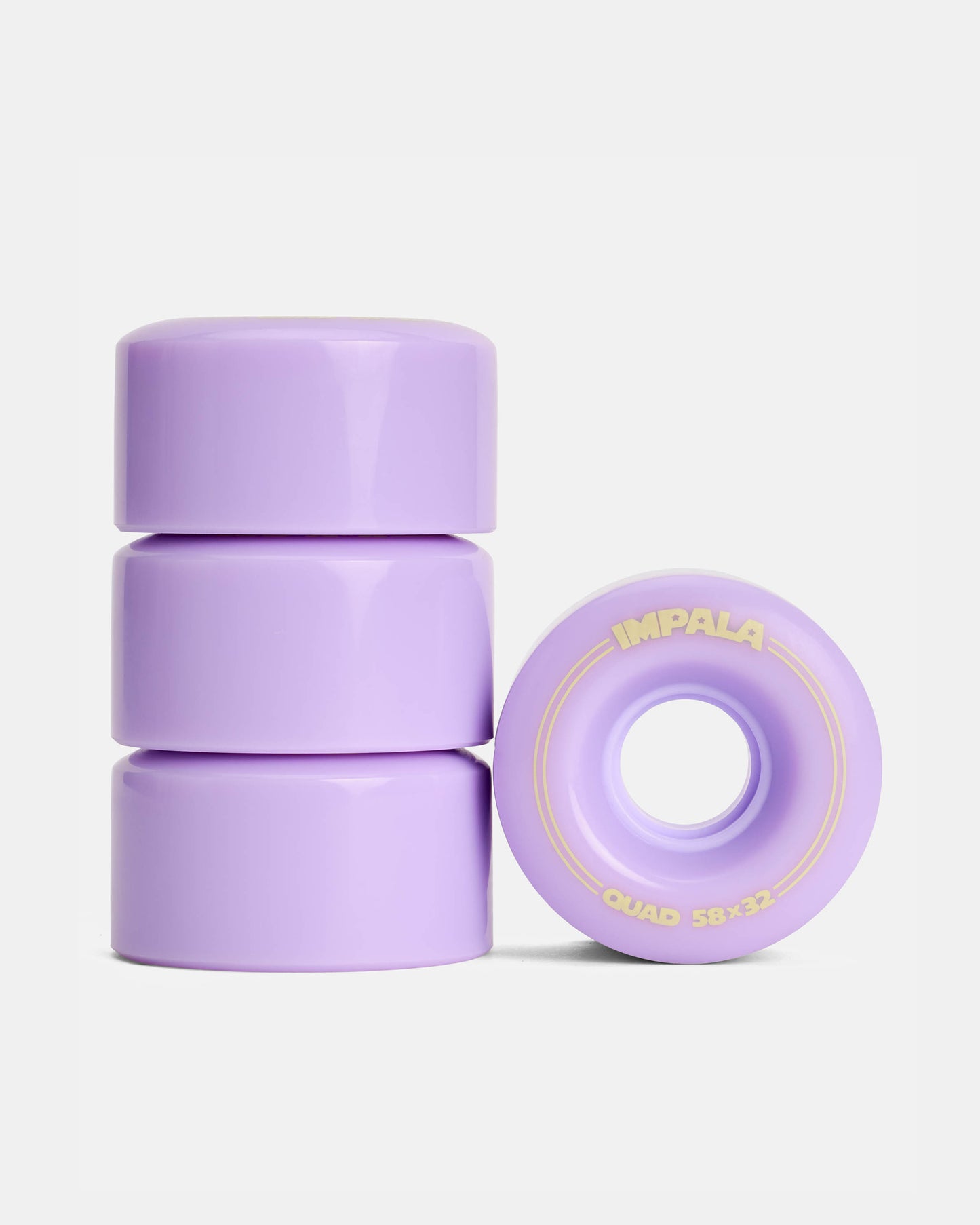 4 Pack Wheels - Pastel Lilac - Impala Rollerskates